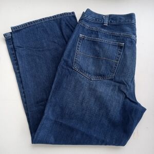 Urban Pipeline Men's Relaxed Straight Leg Jeans Dark Wash Denim 40x30 100% Cotto